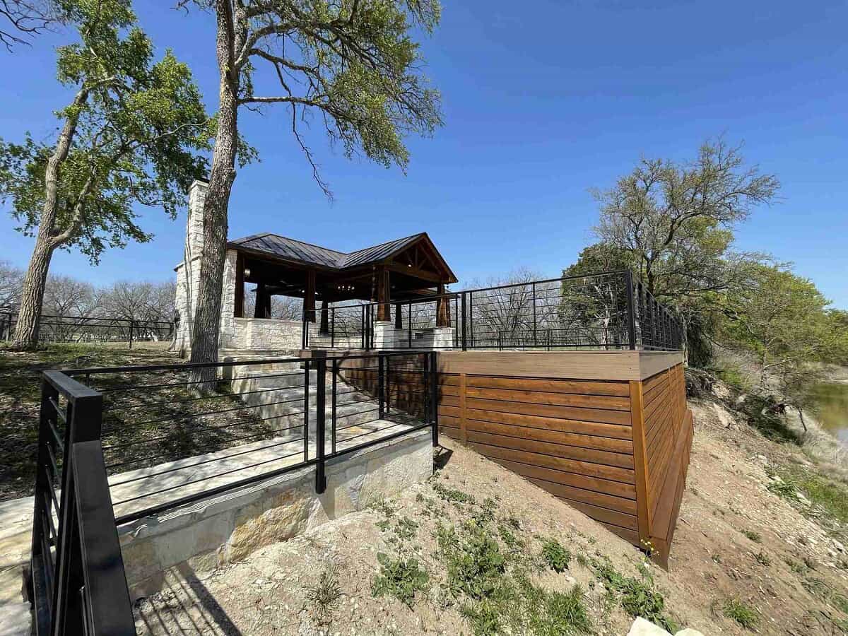 view from side of pavilion georgetown tx